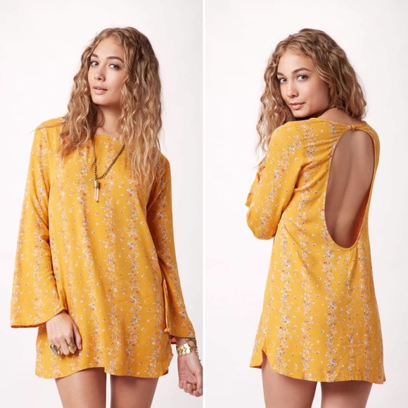 Flynn Skye Xela Dress in Orange Oasis - Picture 1 of 8